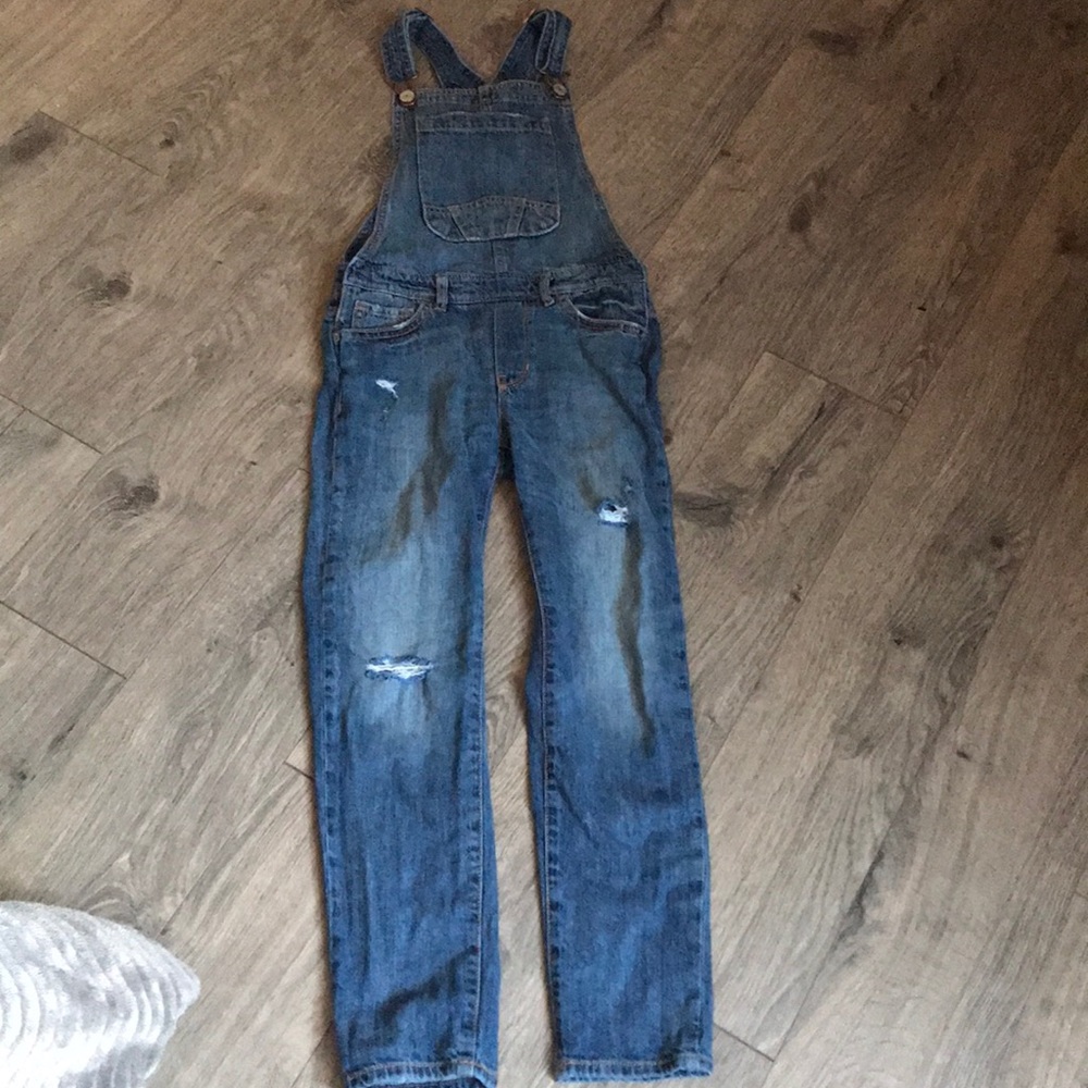 Girls Denim Overalls (Adjustable Straps)